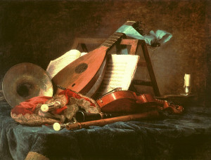 Instrumentos y partituras con 500 años, una oportunidad para músicos profesionales