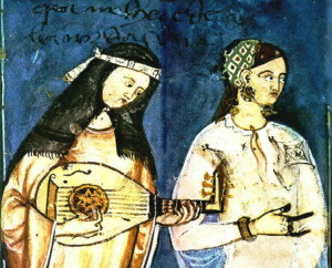 Mujeres árabes laudistas, cantantes de cantigas y soldaderas de trovadores: el protagonismo femenino en la música medieval ibérica